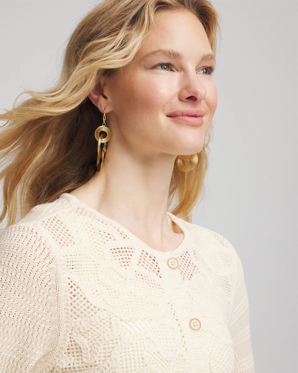 Soutache-Lace Knit Cardigan | Chico's